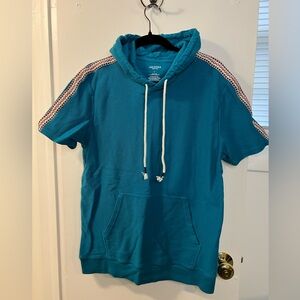 Arizona Teal Hoodie with Patterned Sleeves